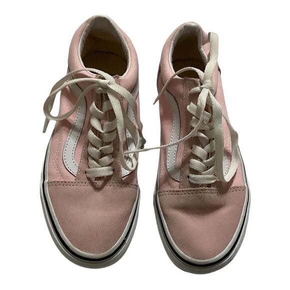 VANS pink suede retro tennis shoes Preloved 4 1/2 - Picture 1 of 5